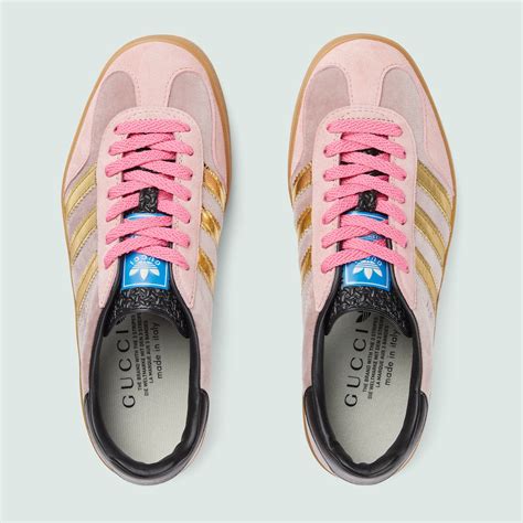 adidas gazelle women's gucci|gucci adidas sneakers pink.